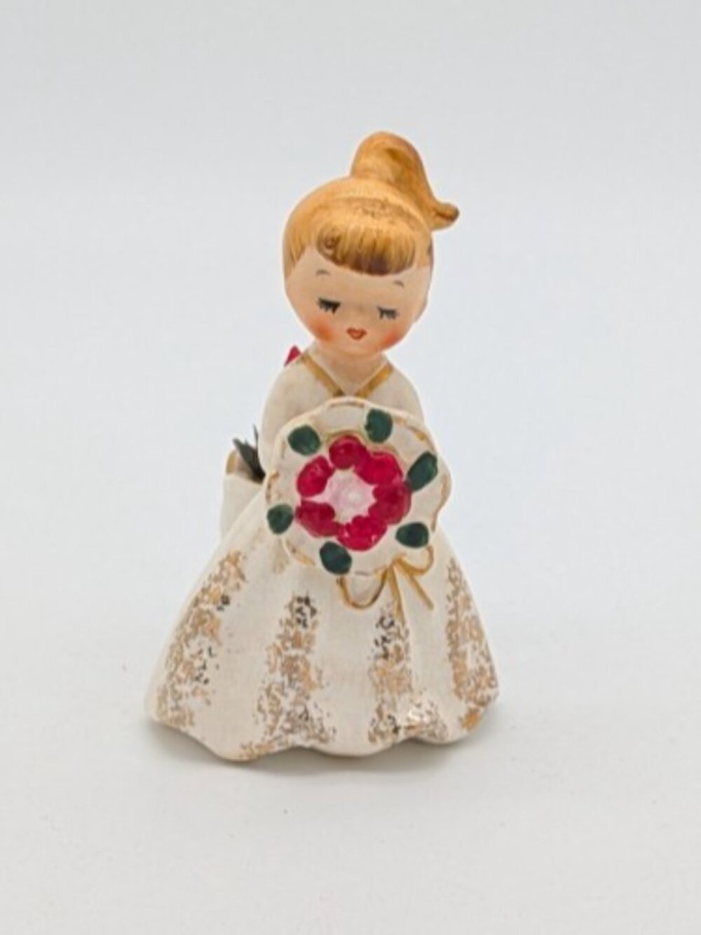 Vintage Holt Howard Bride Ceramic Taper Candle Holder